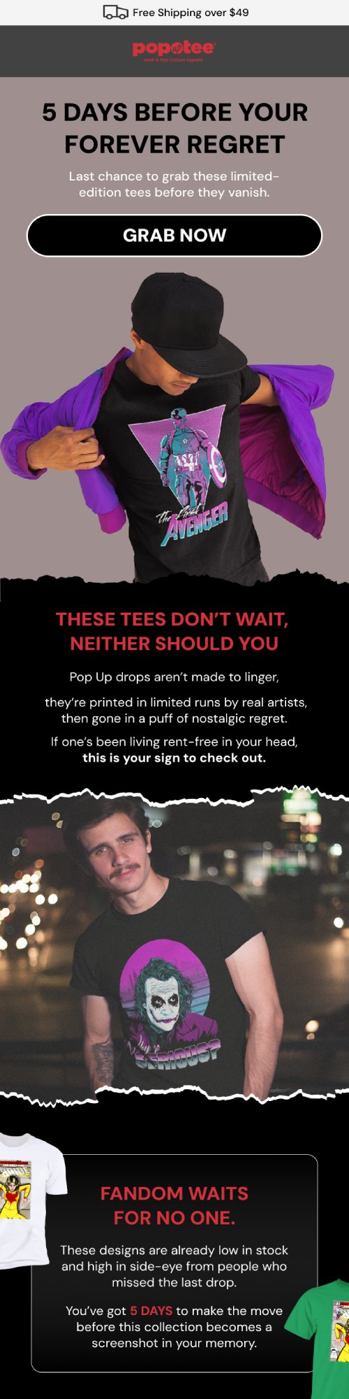 5 Days Left—Don’t Miss These Limited Tees!