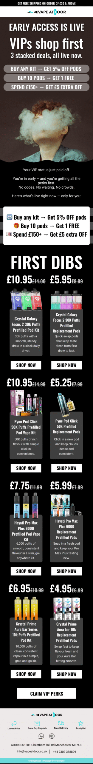 BF Early Access, VIPs Shop First