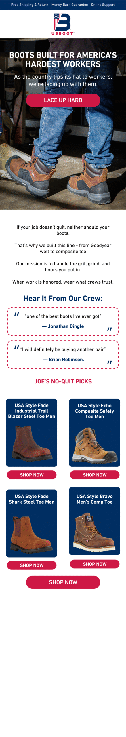 Boots Built for America’s Hardest Workers