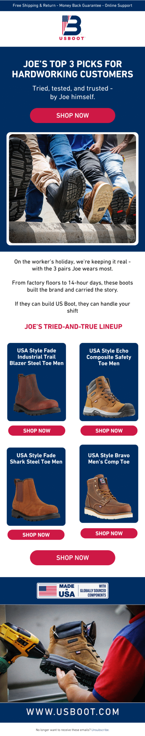 Joe’s Top 3 Picks for Hardworking Customers