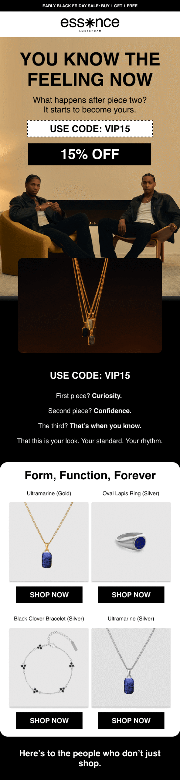 VIP Email 1 - Acknowledging the VIP status and giving a discount of 15% off (1)