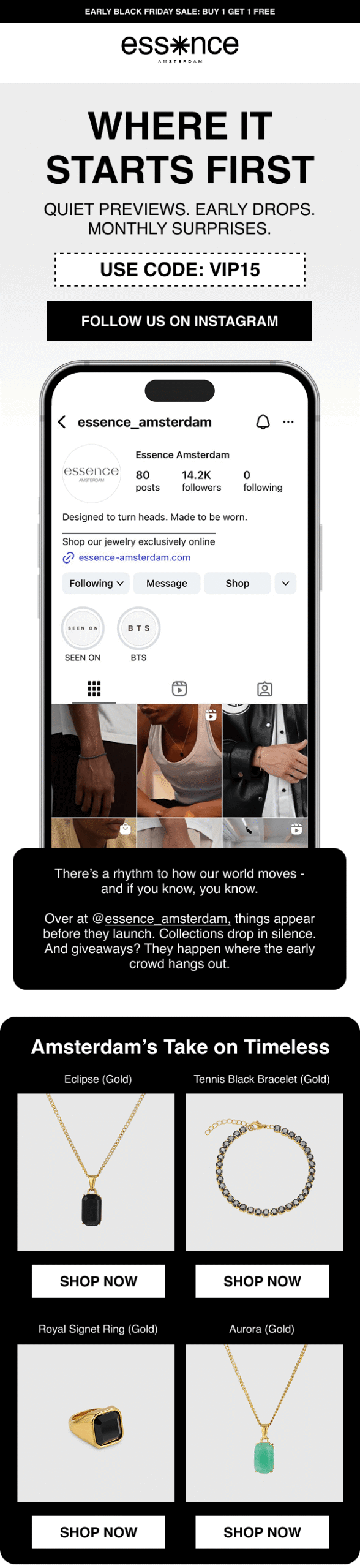VIP Email 2 - Promoting the socials and encourage to participate in monthly giveaways (1)