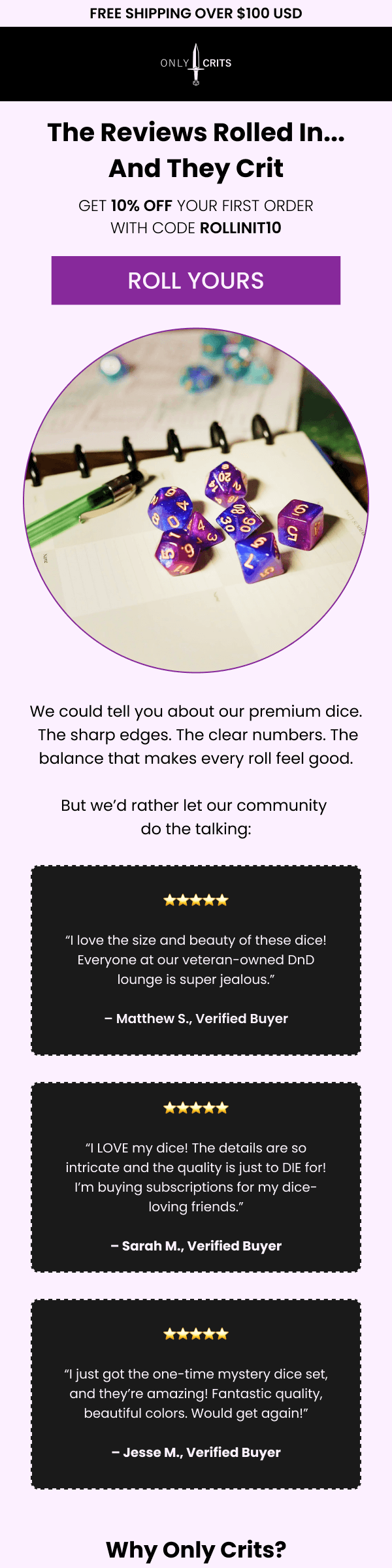 Welcome 4 Testimonials Reviews