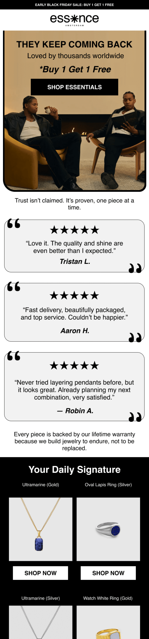 Welcome 4 Testimonials Reviews