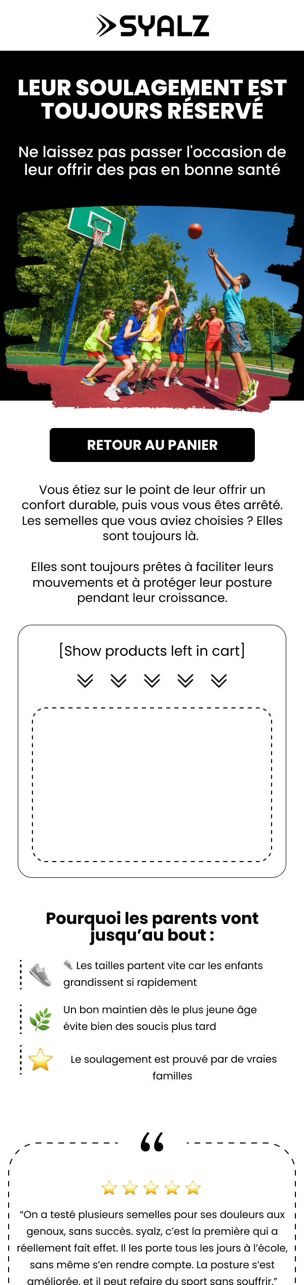 Syalz - Checkout Abandonment 1 - Customers