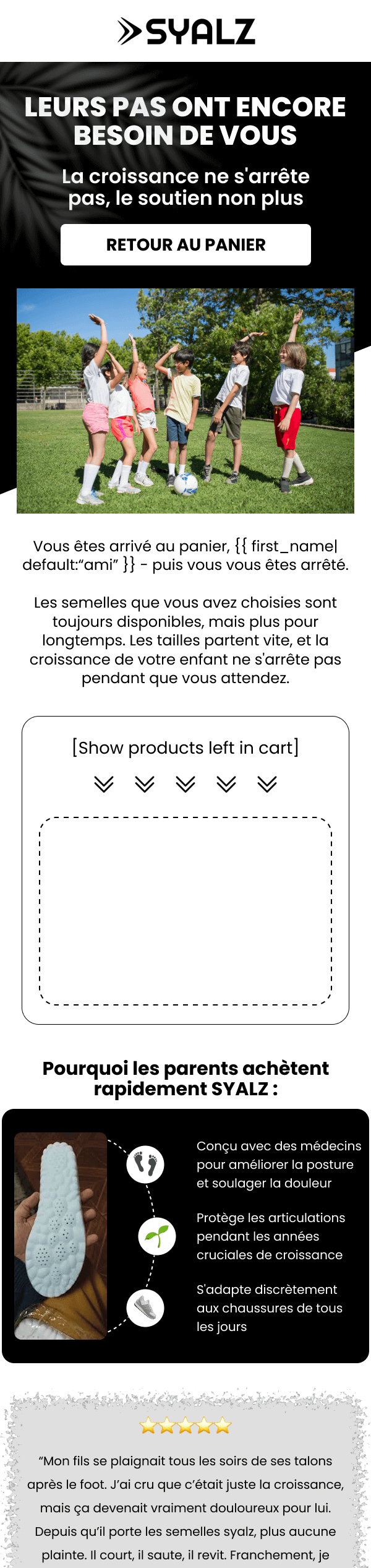 Syalz - Checkout Abandonment 2 - Customers