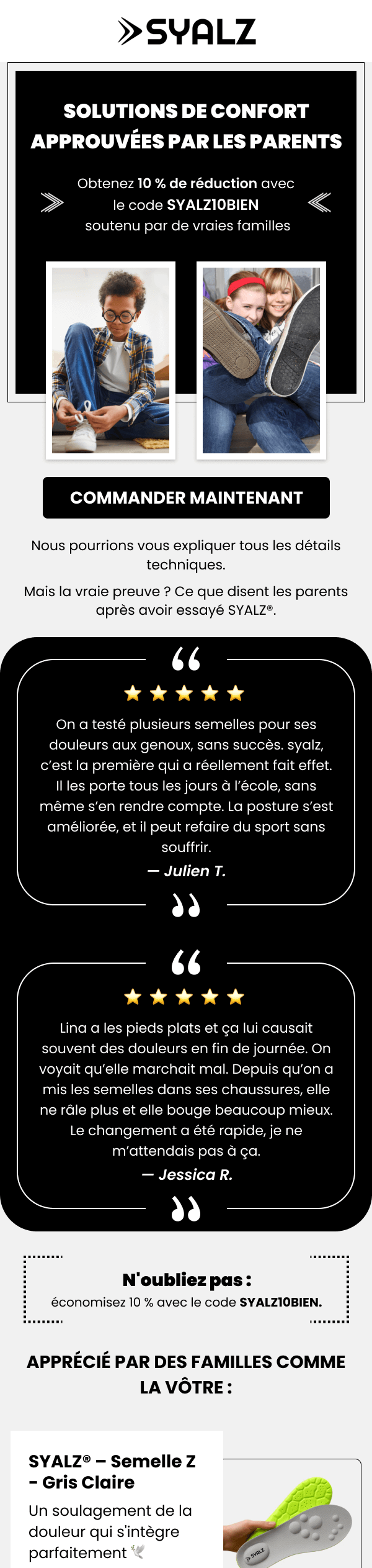 Syalz - Welcome 4 Testimonials Reviews