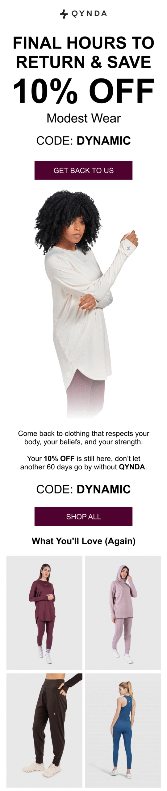 Winback 4 - Reminder discount email